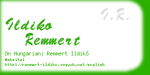 ildiko remmert business card